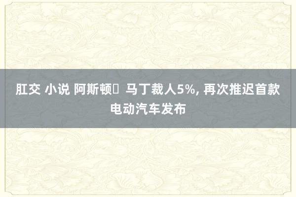 肛交 小说 阿斯顿・马丁裁人5%， 再次推迟首款电动汽车发布